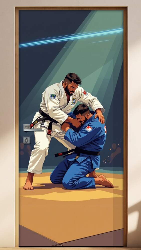 Adesivo de Porta Artes Marciais