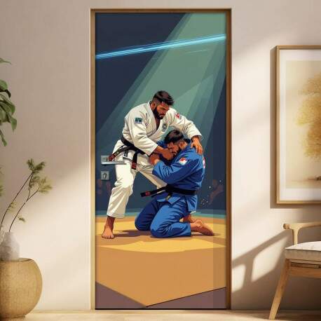 Adesivo de Porta Artes Marciais