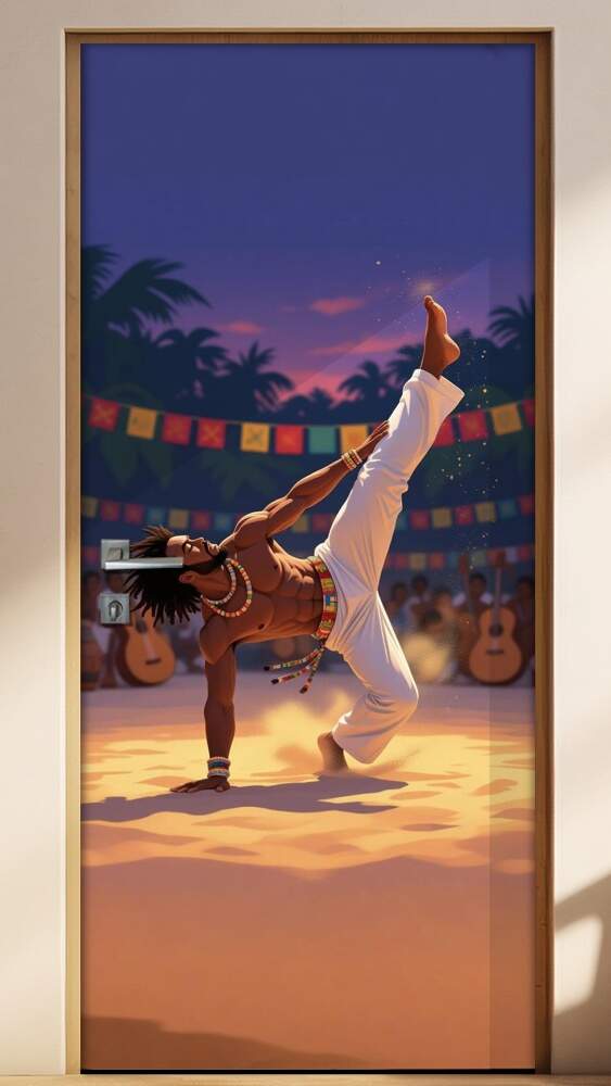 Adesivo de Porta Artes Marciais