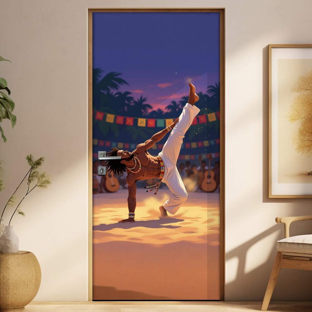 Adesivo de Porta Artes Marciais