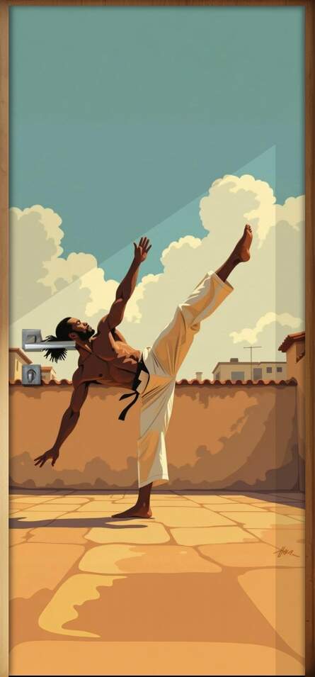 Adesivo de Porta Artes Marciais