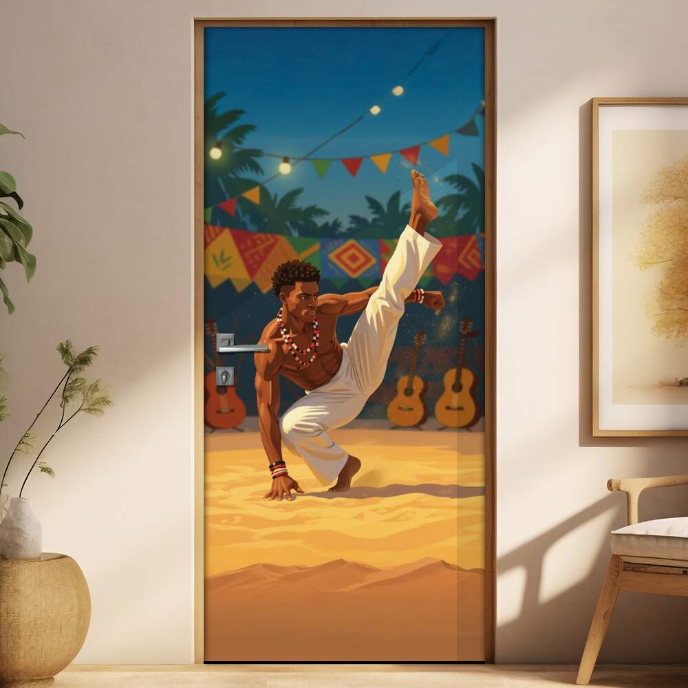 Adesivo de Porta Artes Marciais