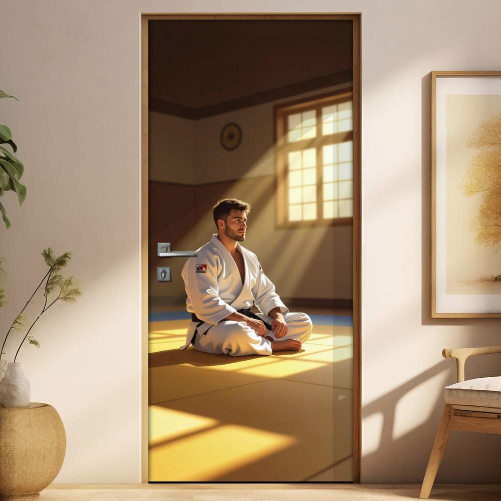 Adesivo de Porta Artes Marciais