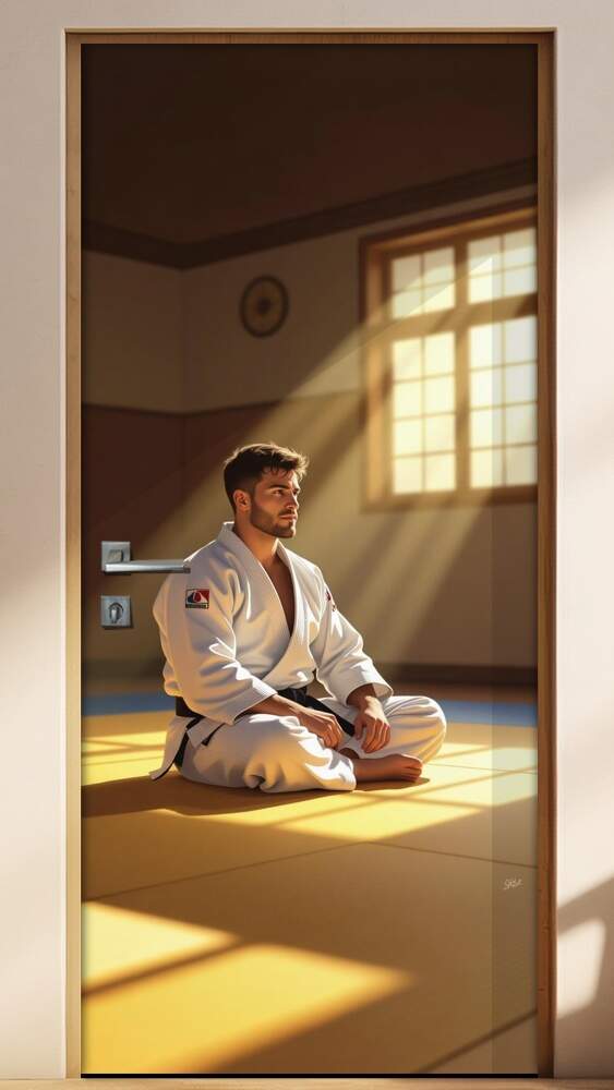 Adesivo de Porta Artes Marciais