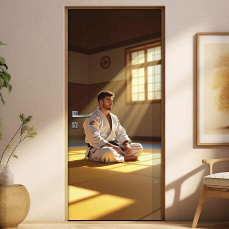 Adesivo de Porta Artes Marciais