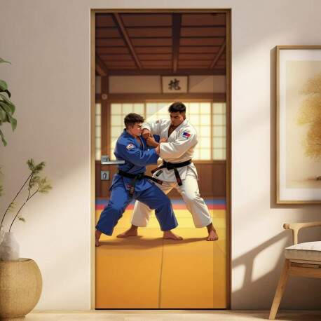 Adesivo de Porta Artes Marciais
