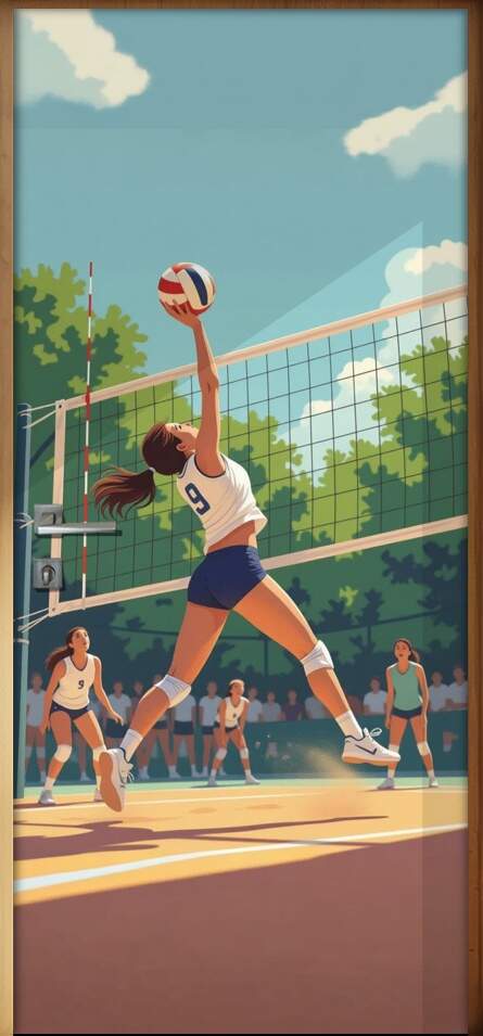 Adesivo de Porta Volei