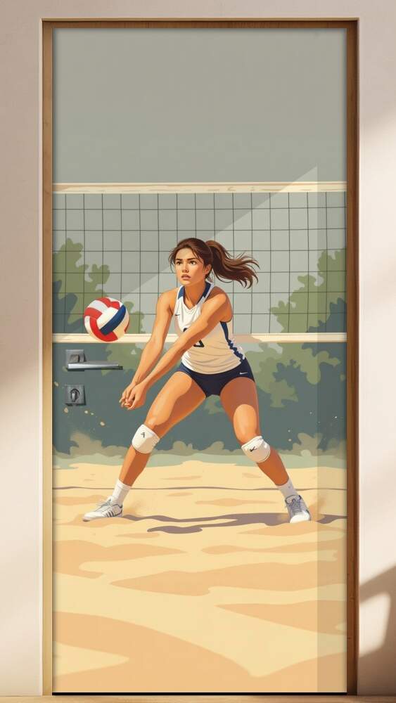 Adesivo de Porta Volei