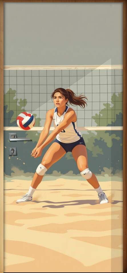 Adesivo de Porta Volei