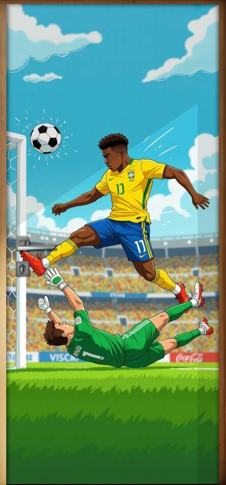 Adesivo de Porta Futebol