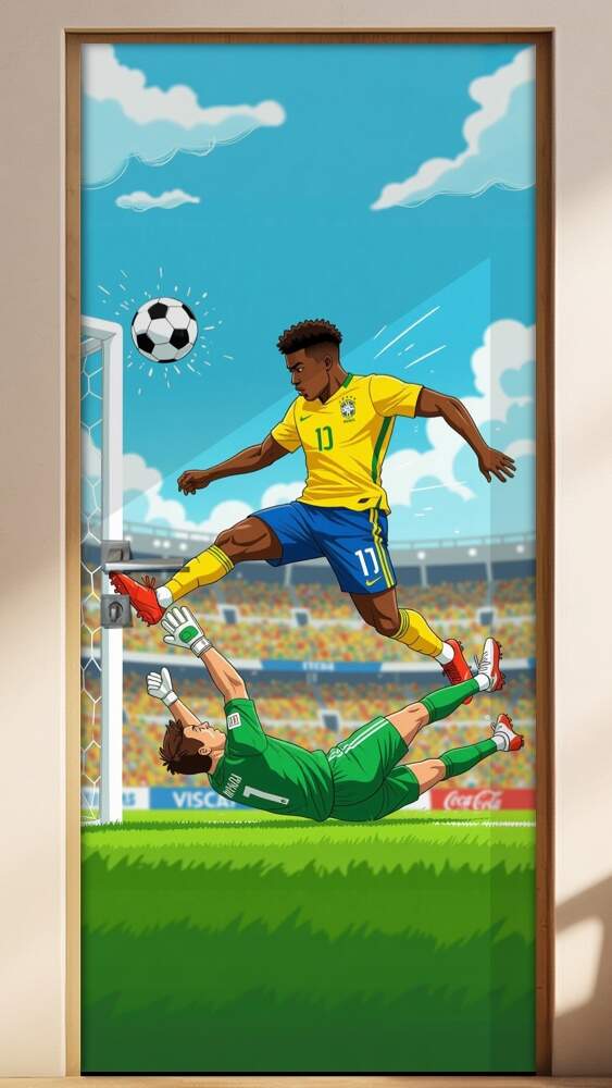 Adesivo de Porta Futebol