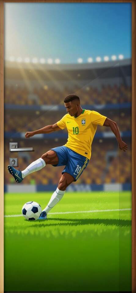 Adesivo de Porta Futebol