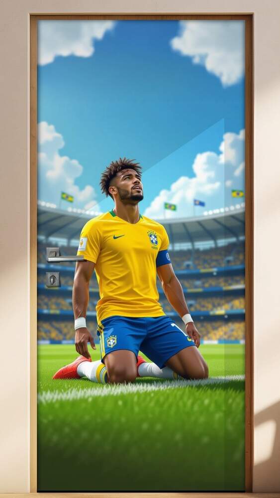 Adesivo de Porta Futebol