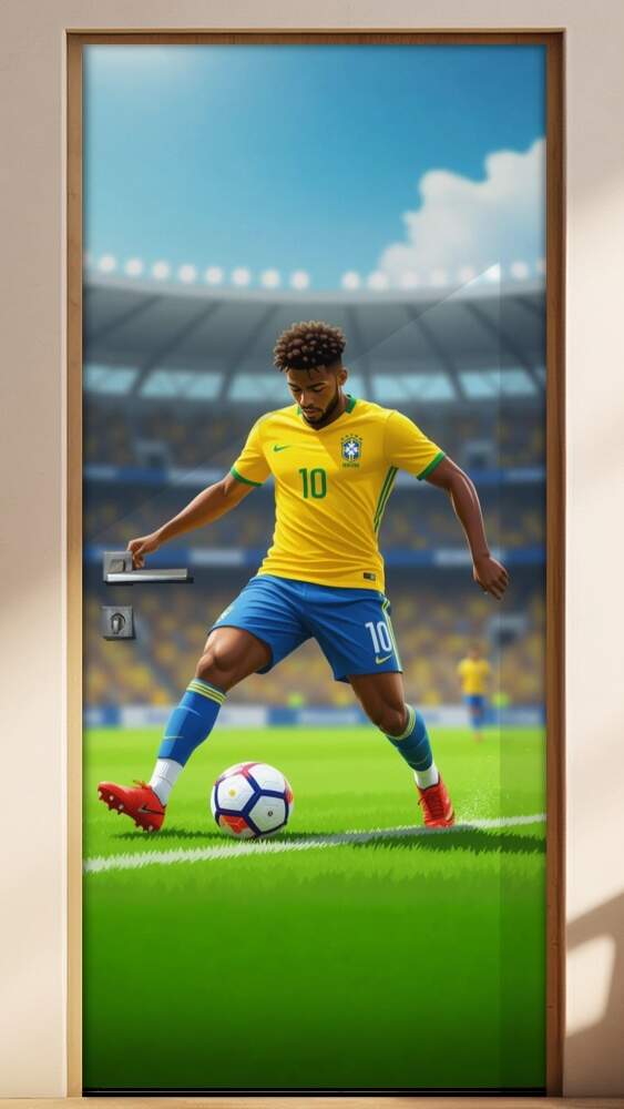 Adesivo de Porta Futebol