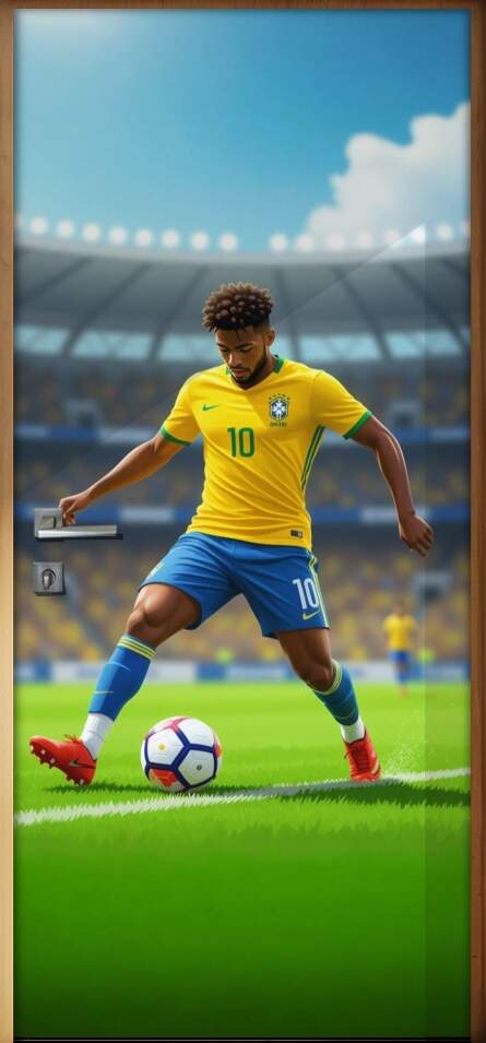 Adesivo de Porta Futebol