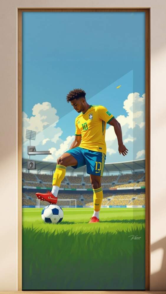 Adesivo de Porta Futebol