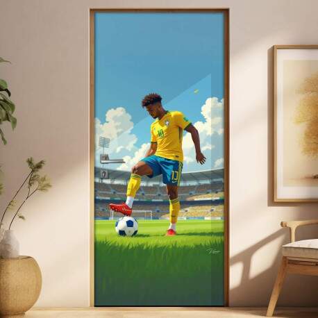 Adesivo de Porta Futebol