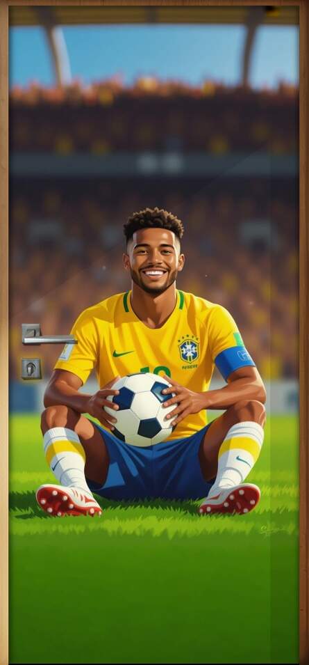 Adesivo de Porta Futebol