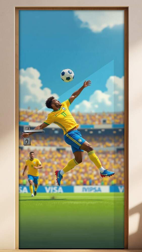 Adesivo de Porta Futebol