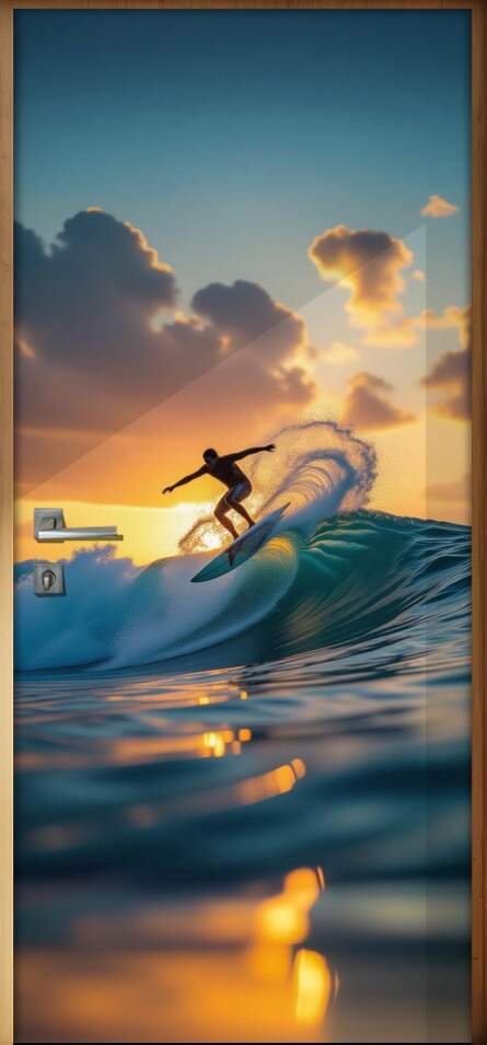 Adesivo de Porta Surf