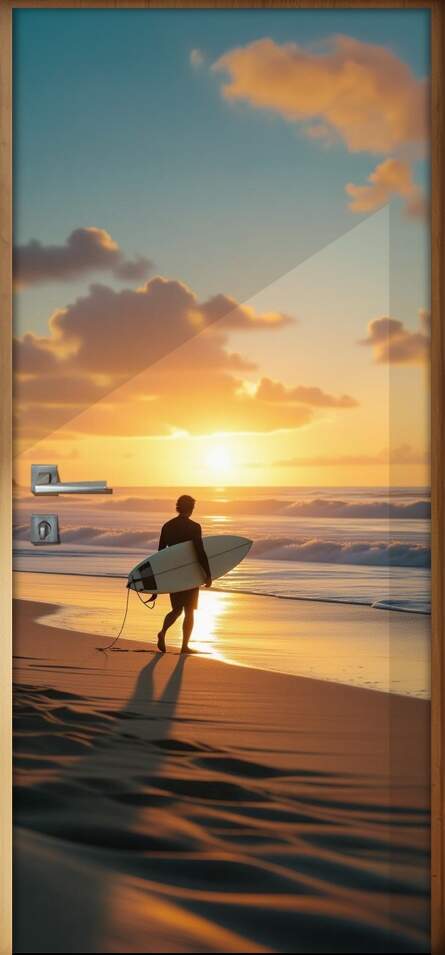 Adesivo de Porta Surf