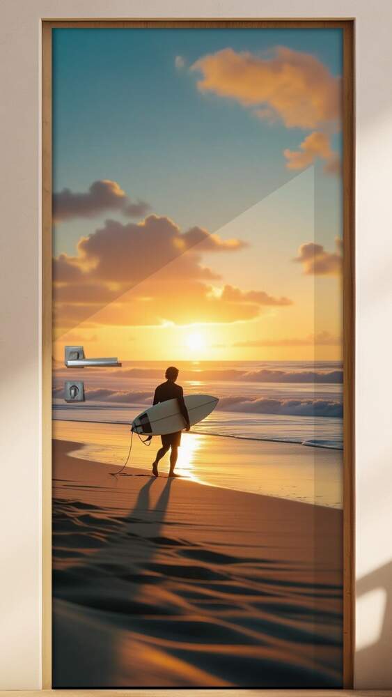 Adesivo de Porta Surf