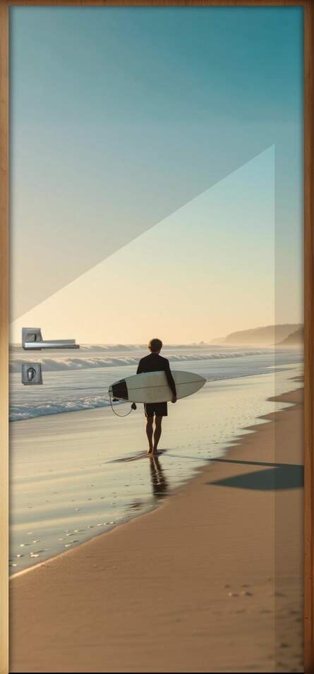 Adesivo de Porta Surf