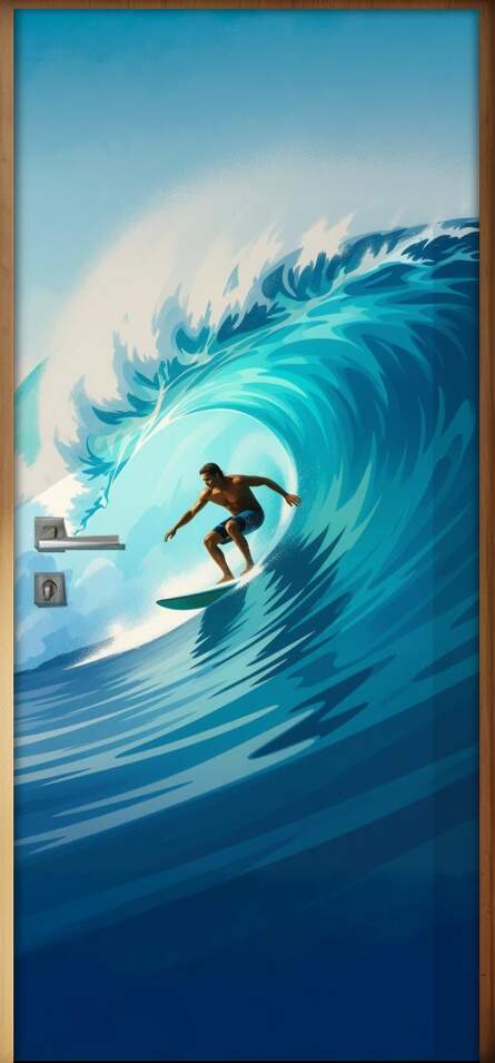 Adesivo de Porta Surf