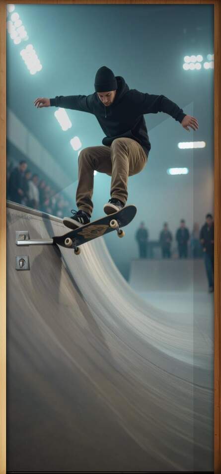Adesivo de Porta Skate