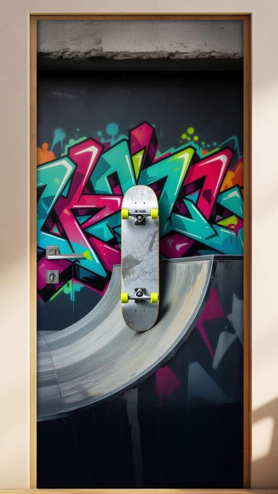 Adesivo de Porta Skate
