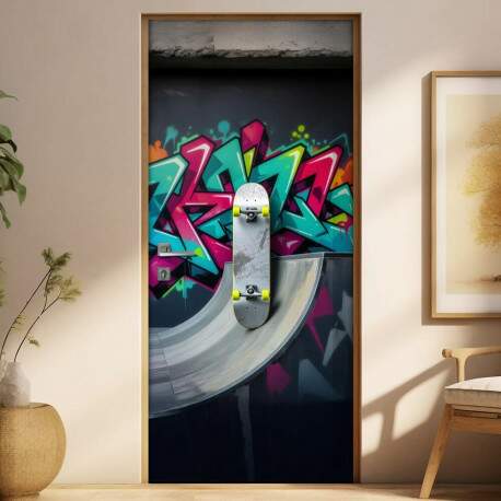 Adesivo de Porta Skate