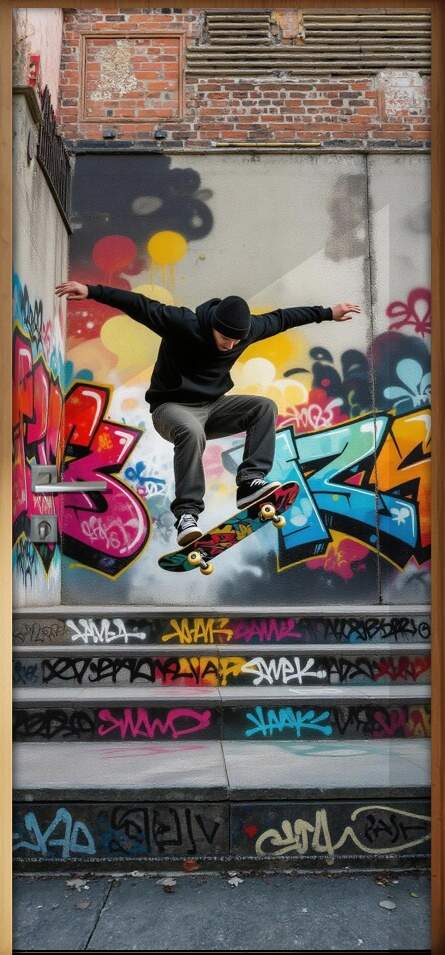 Adesivo de Porta Skate