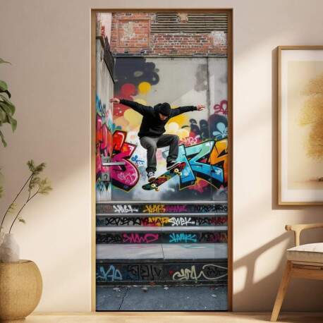Adesivo de Porta Skate