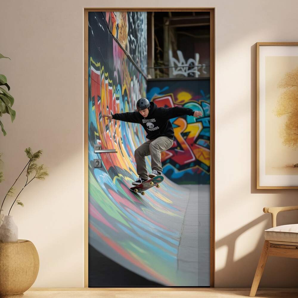 Adesivo de Porta Skate