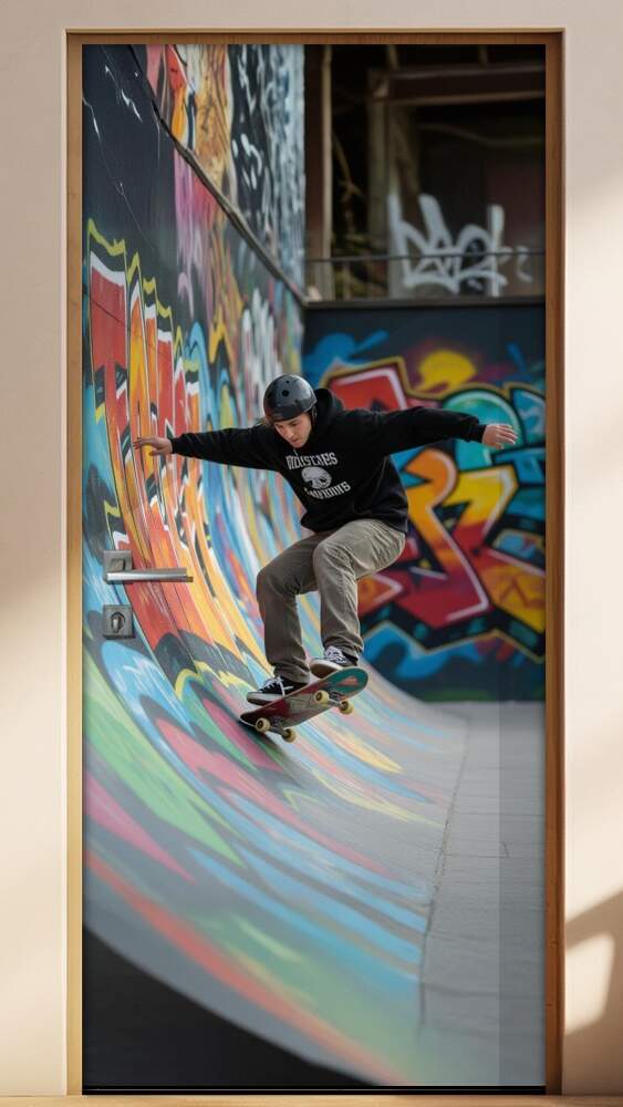 Adesivo de Porta Skate