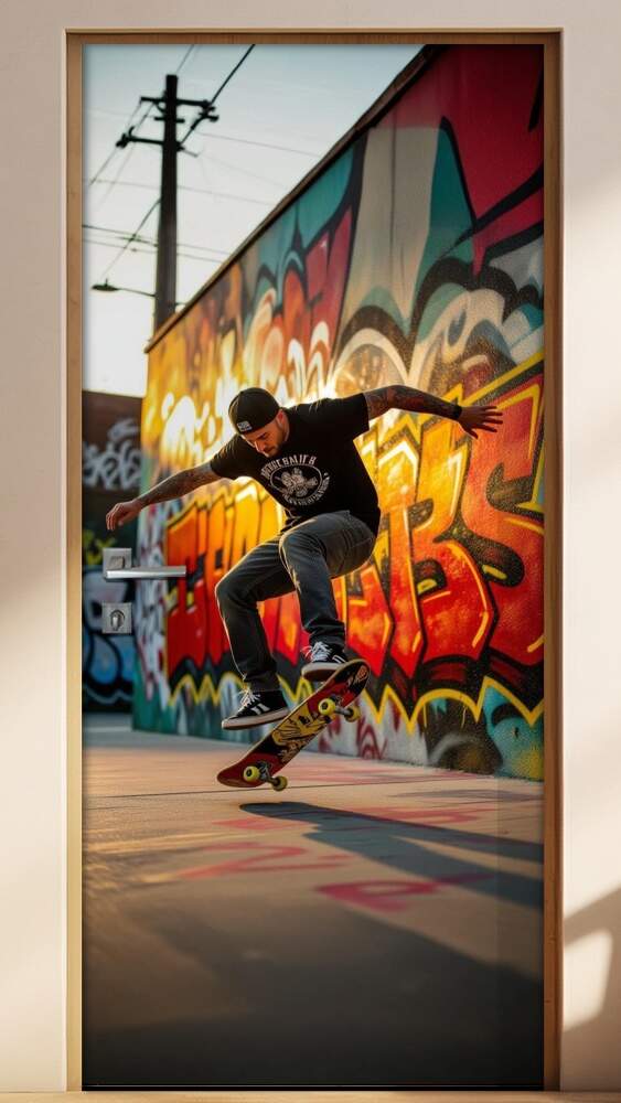 Adesivo de Porta Skate