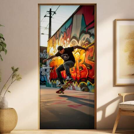 Adesivo de Porta Skate
