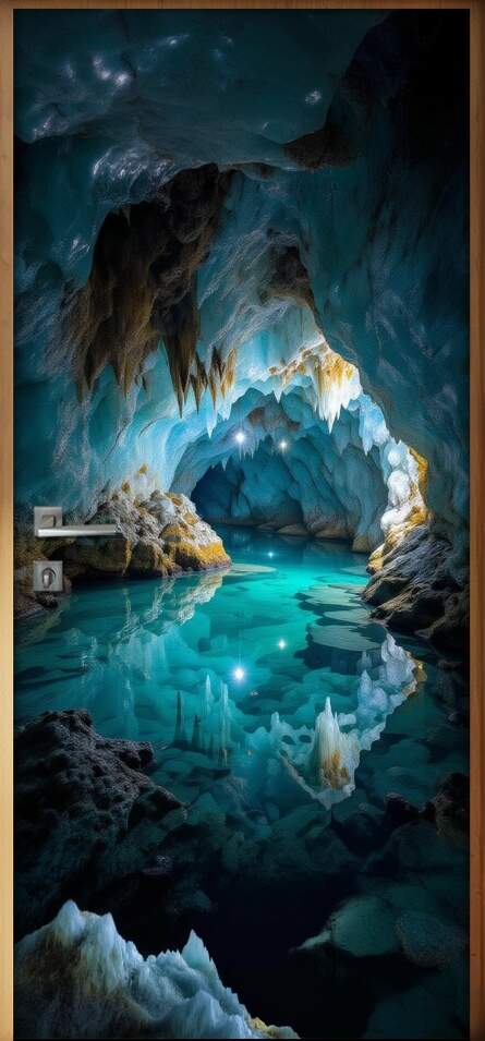 Adesivo de Porta Caverna