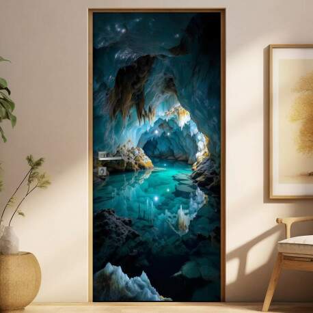 Adesivo de Porta Caverna