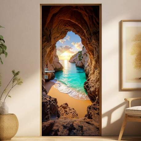 Adesivo de Porta Caverna