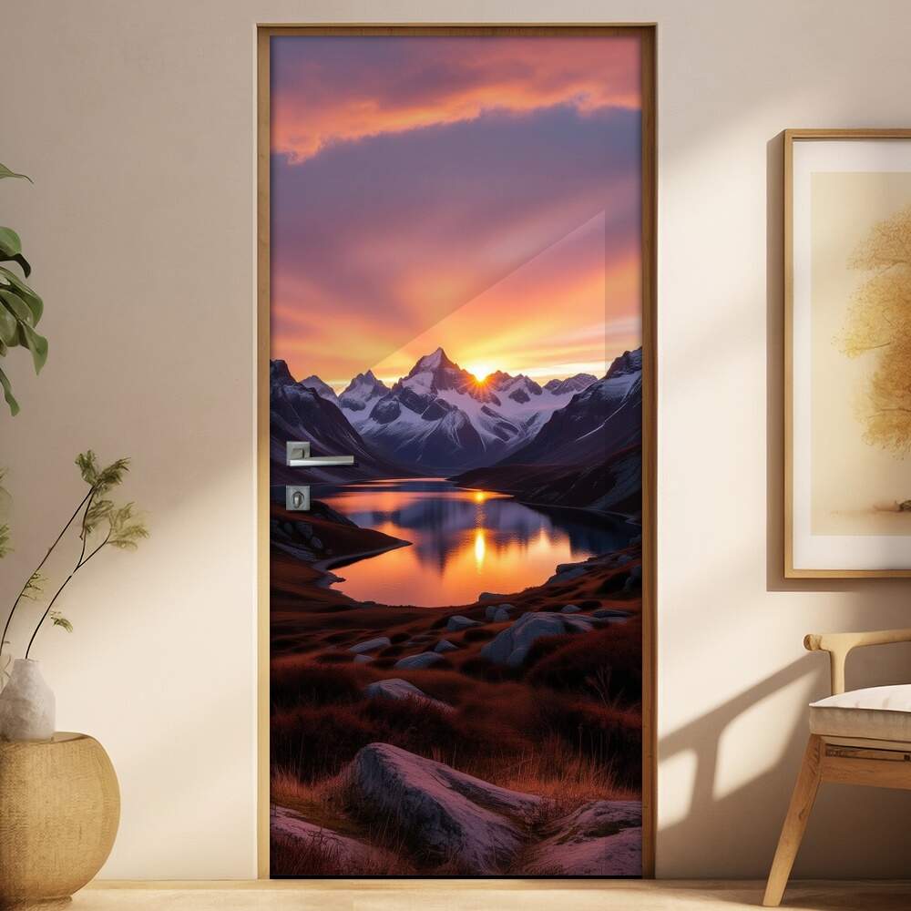 Adesivo de Porta Montanhas