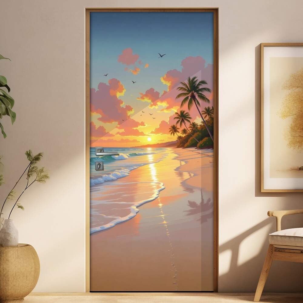 Adesivo de Porta Praia