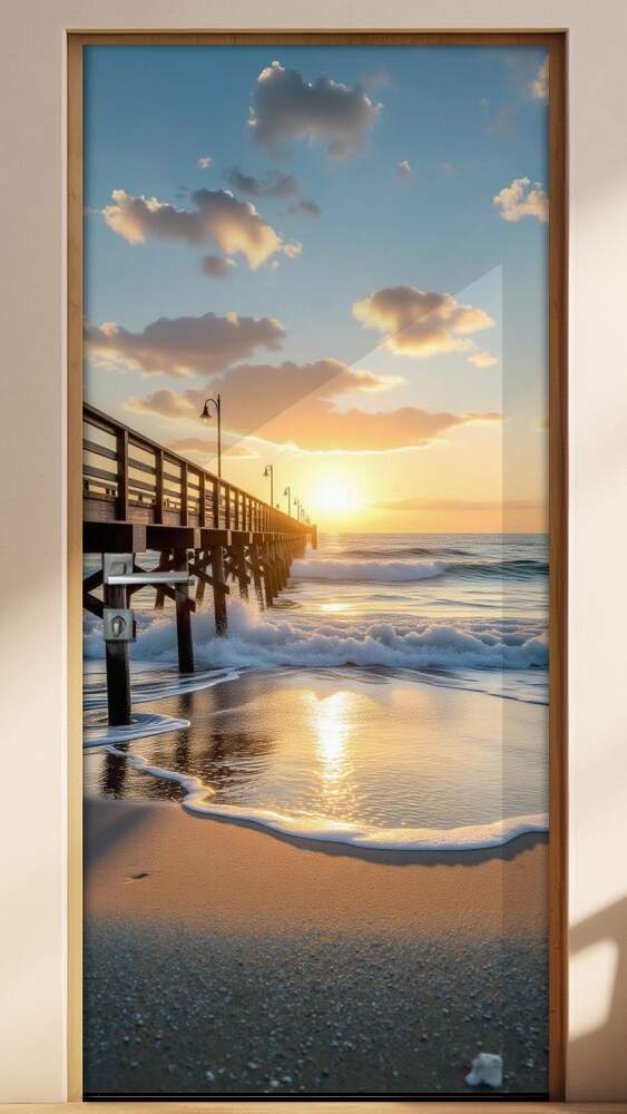 Adesivo de Porta Praia