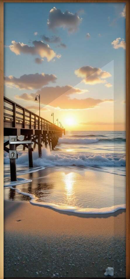 Adesivo de Porta Praia