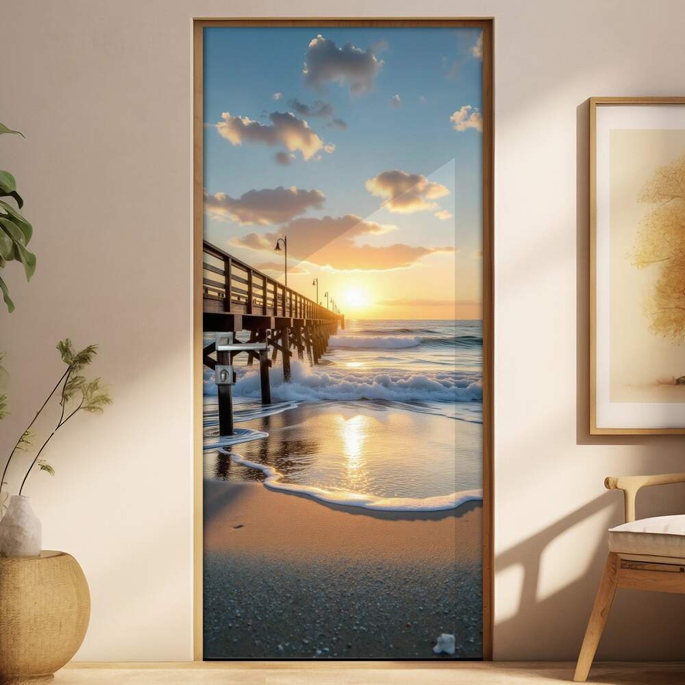 Adesivo de Porta Praia