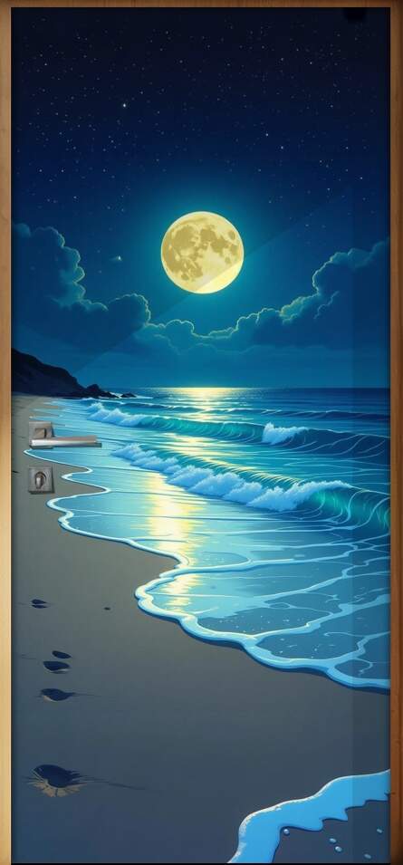 Adesivo de Porta Praia