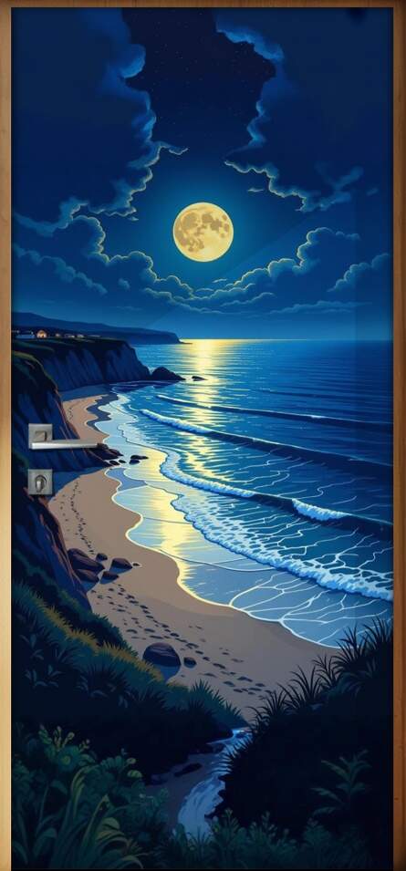 Adesivo de Porta Praia