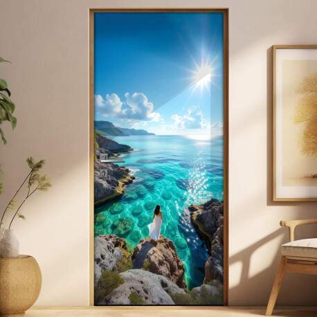 Adesivo de Porta Praia