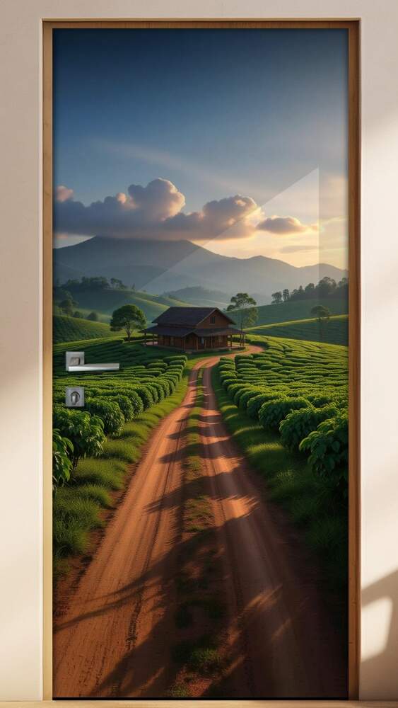 Adesivo de Porta Estrada Rural de Terra