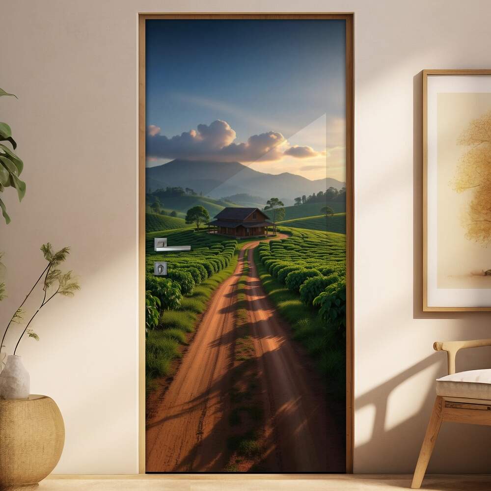 Adesivo de Porta Estrada Rural de Terra